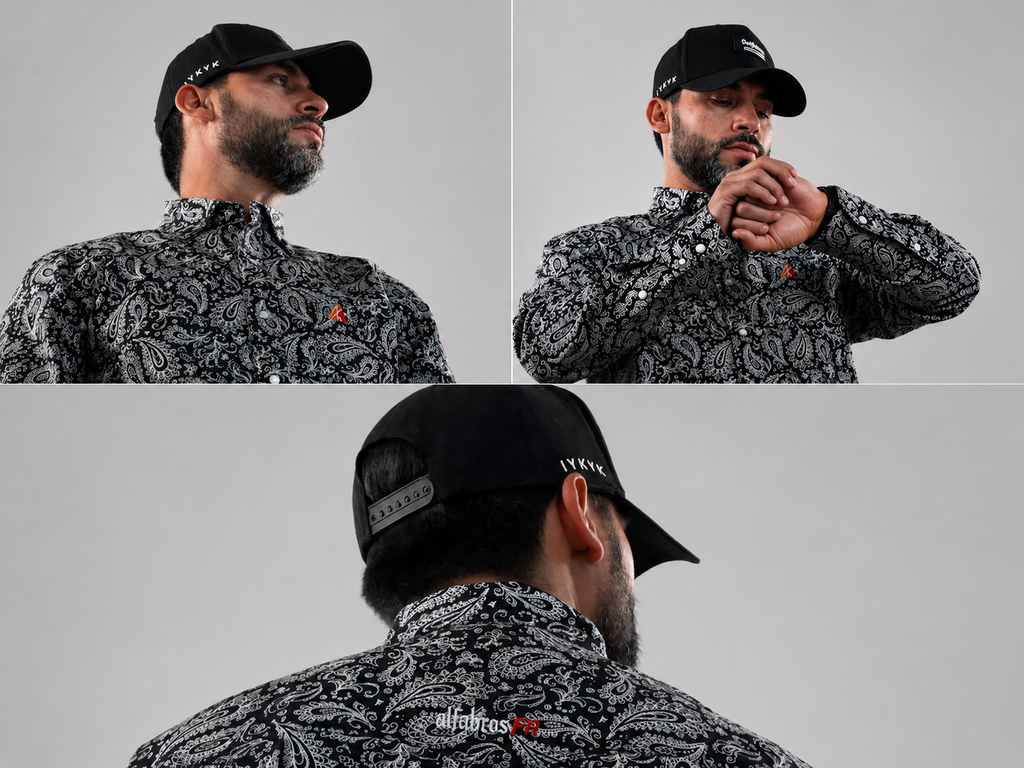 FR Shirt Paisley Black